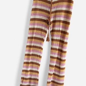 Striped Crochet Pants
